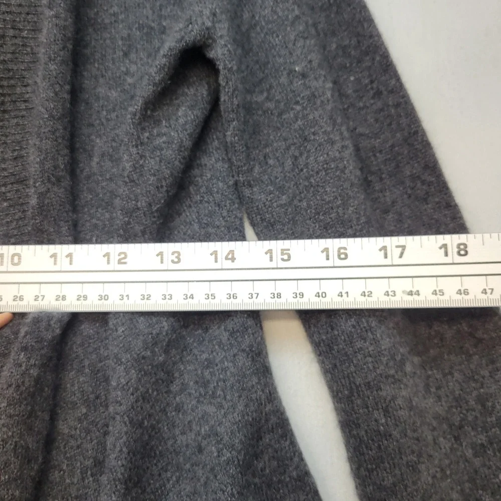 Marisa Christina Cardigan Womens XS Gray Cashmere Shawl‎ Collar Bell Sleeve Open